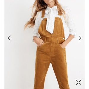 Madewell Straight-Leg Overalls: Corduroy edition